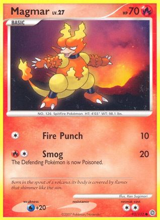 Magmar (93) Reverse Holofoil - Secret Wonders