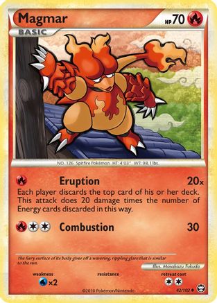 Magmar (42) Reverse Holofoil - Triumphant