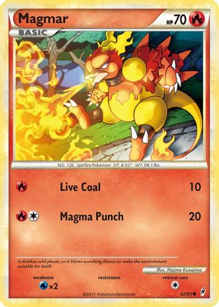 Magmar (62) Reverse Holofoil - Call of Legends