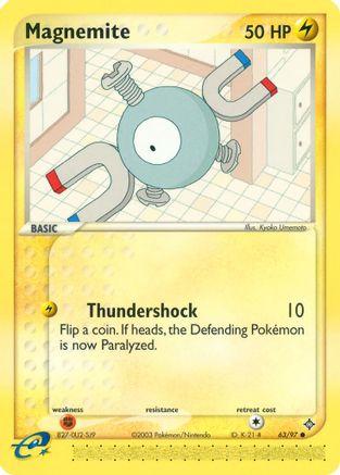 Magnemite (63/97) [EX: Dragon] Reverse Holofoil