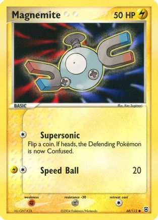 Magnemite (68/112) [EX: FireRed & LeafGreen] Reverse Holofoil