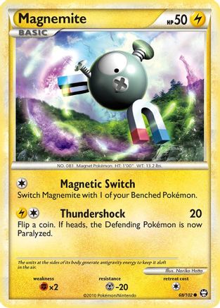 Magnemite (68/102) [HeartGold & SoulSilver: Triumphant] Reverse Holofoil