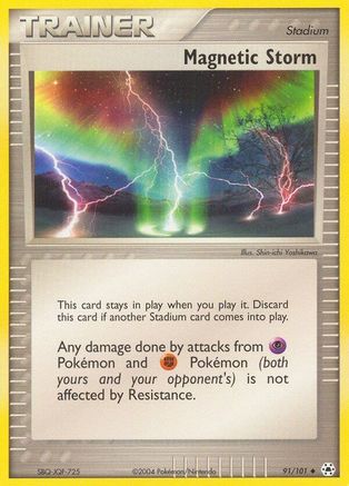 Magnetic Storm (91) Reverse Holofoil - Hidden Legends