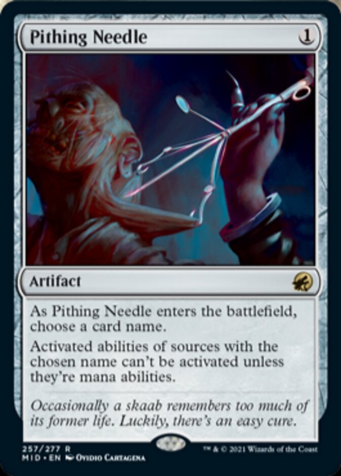 Pithing Needle [Innistrad: Midnight Hunt] | Silver Goblin