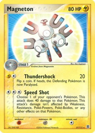 Magneton (27/112) [EX: FireRed & LeafGreen] Reverse Holofoil
