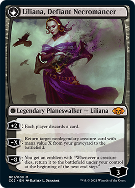 Liliana, Heretical Healer // Liliana, Defiant Necromancer [Commander Collection: Black] Foil