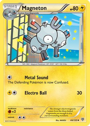 Magneton (44/135) [Black & White: Plasma Storm] Reverse Holofoil