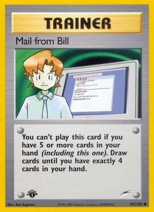 Mail from Bill (105) 1st Edition - Neo Destiny