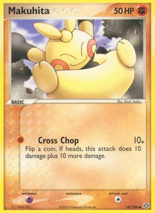 Makuhita (54) Reverse Holofoil - Emerald