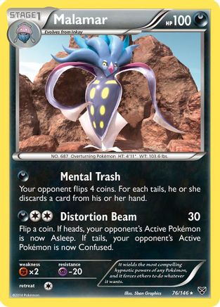 Malamar (76/146) [XY: Base Set] Reverse Holofoil