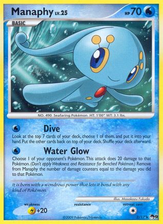 Manaphy (2) Holofoil - POP Series 9