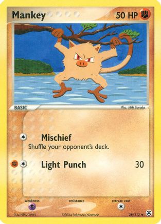 Mankey (38) Reverse Holofoil - FireRed & LeafGreen
