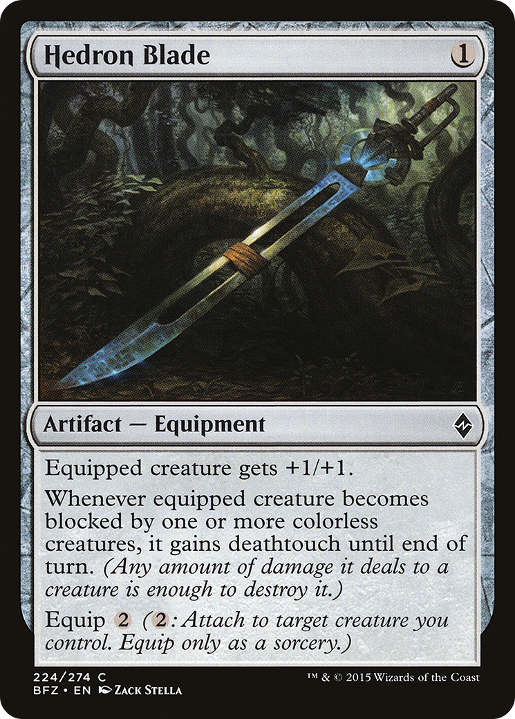 Hedron Blade [Battle for Zendikar] Foil