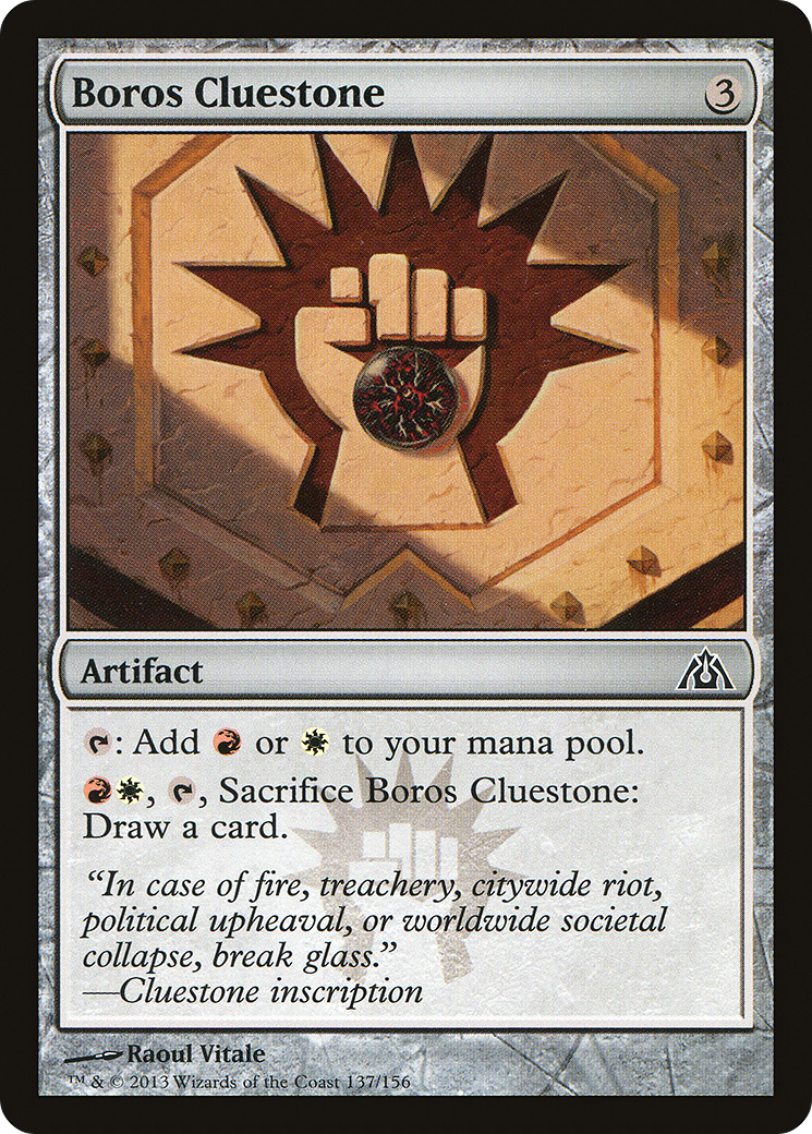 Boros Cluestone [Dragon's Maze] | Silver Goblin