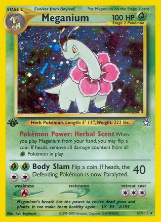 Meganium (10/111) [Neo Genesis 1st Edition]