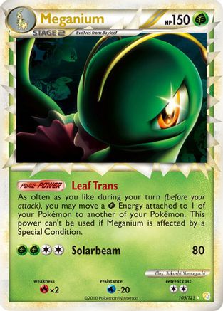 Meganium (Prime) (109) Holofoil - HeartGold SoulSilver