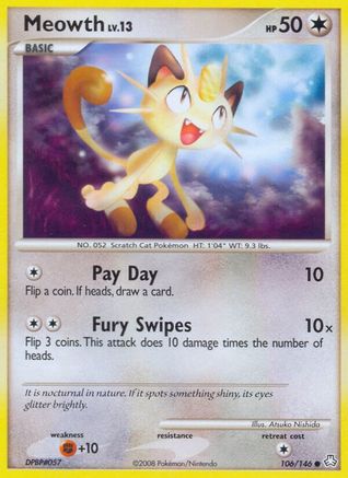 Meowth (106) Reverse Holofoil - Legends Awakened