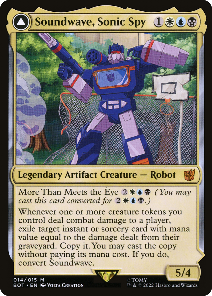 Soundwave, Sonic Spy // Soundwave, Superior Captain [Transformers] Foil