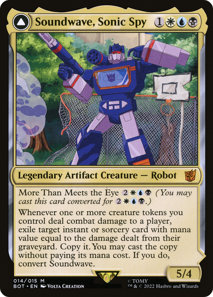 Soundwave, Sonic Spy // Soundwave, Superior Captain [Transformers] Foil