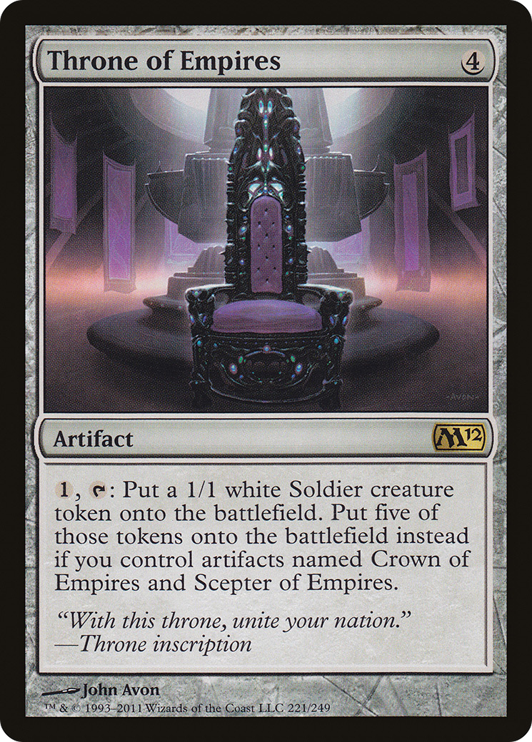 Throne of Empires [Magic 2012] Foil