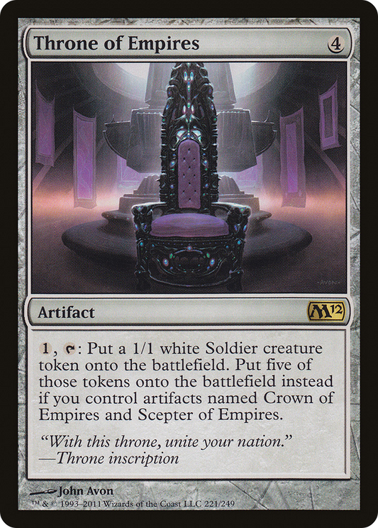 Throne of Empires [Magic 2012] Foil