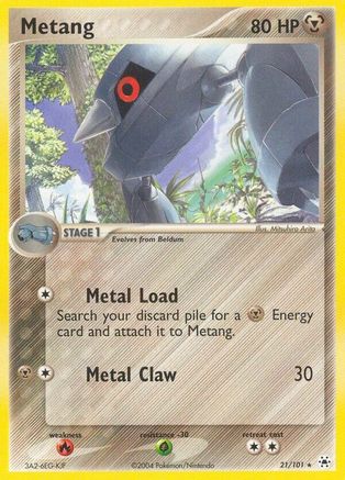 Metang - 21/101 (21) Reverse Holofoil - Hidden Legends
