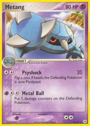 Metang - 43/101 (43) Reverse Holofoil - Hidden Legends