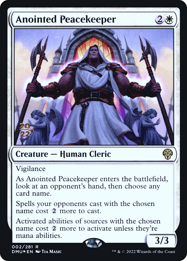 Anointed Peacekeeper [Dominaria United Prerelease Promos] | Silver Goblin