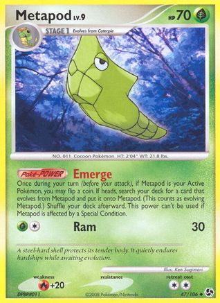 Metapod (47) Reverse Holofoil - Great Encounters