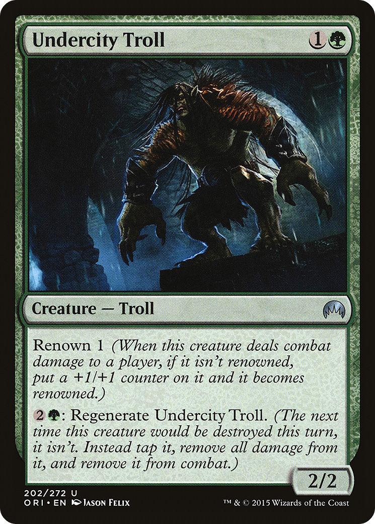 Undercity Troll (202) Foil - Magic Origins