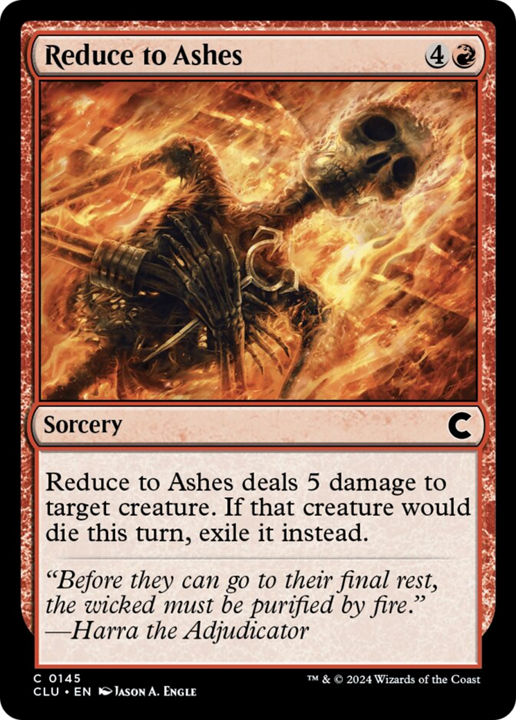 Reduce to Ashes [Ravnica: Clue Edition] | Silver Goblin