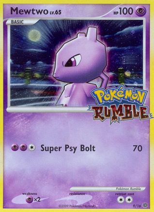 Mewtwo (9/16) [Pokémon Rumble] | Silver Goblin