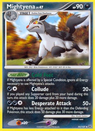 Mightyena (54) Reverse Holofoil - Platinum
