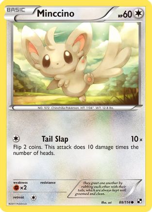 Minccino (88) Reverse Holofoil - Black and White