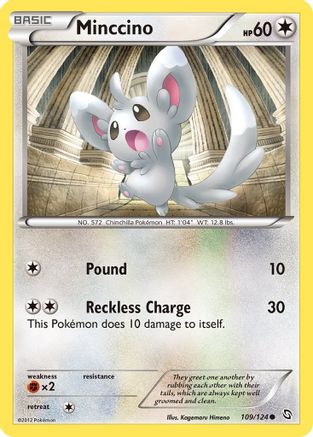 Minccino (109) Reverse Holofoil - Dragons Exalted