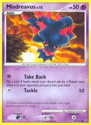 Misdreavus (83) Reverse Holofoil - Platinum