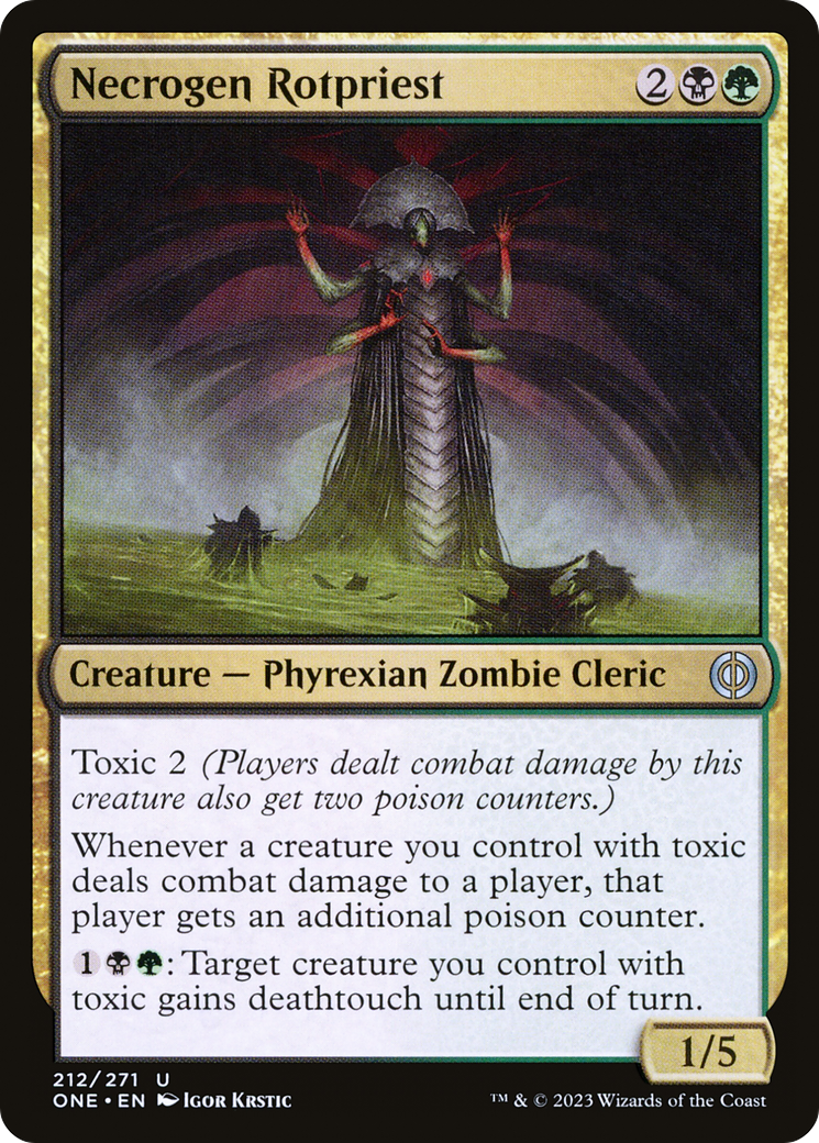 Necrogen Rotpriest [Phyrexia: All Will Be One] Foil