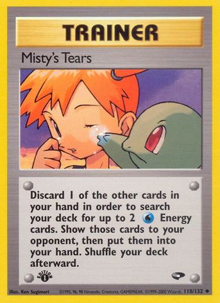 Misty's Tears (118) (1st Edition) - Gym Challenge