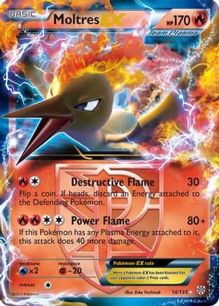 Moltres EX (Team Plasma) (14) Holofoil - Plasma Storm