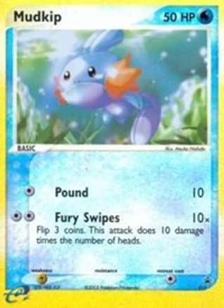 Mudkip - 010 (e-League) (10) Reverse Holofoil - Nintendo Promos