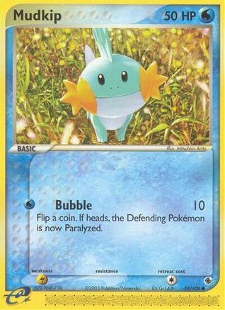 Mudkip - 59/109 (59) Reverse Holofoil - Ruby and Sapphire