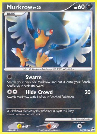 Murkrow (90) Reverse Holofoil - Mysterious Treasures