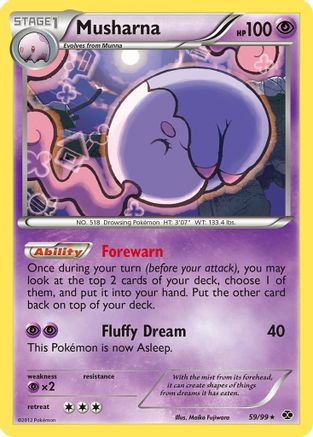 Musharna (59/99) [Black & White: Next Destinies] Reverse Holofoil