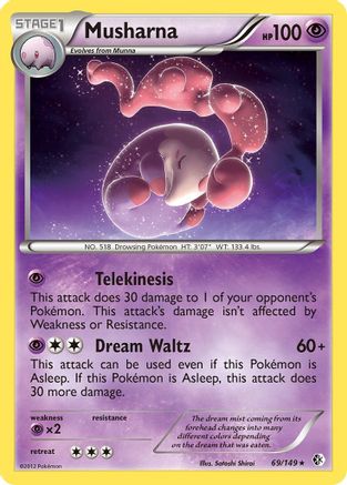 Musharna (69/149) [Black & White: Boundaries Crossed] Reverse Holofoil