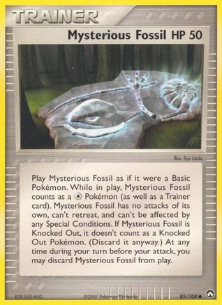 Mysterious Fossil (85) Reverse Holofoil - Power Keepers