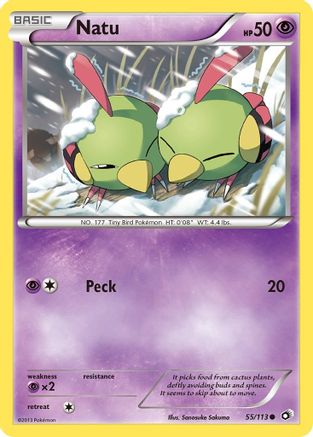 Natu (55) Reverse Holofoil - Legendary Treasures
