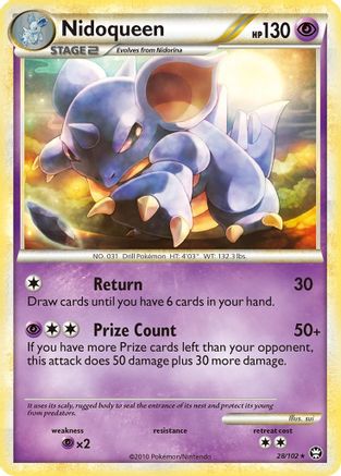 Nidoqueen (28) Reverse Holofoil - Triumphant