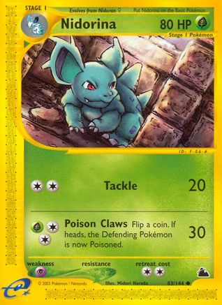 Nidorina (83) Reverse Holofoil - Skyridge