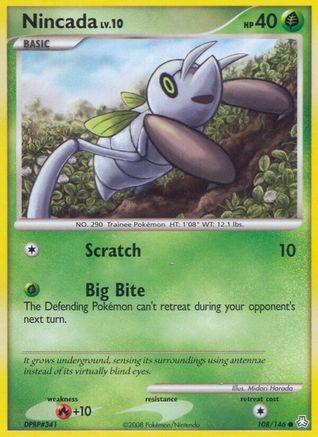 Nincada (108) Reverse Holofoil - Legends Awakened