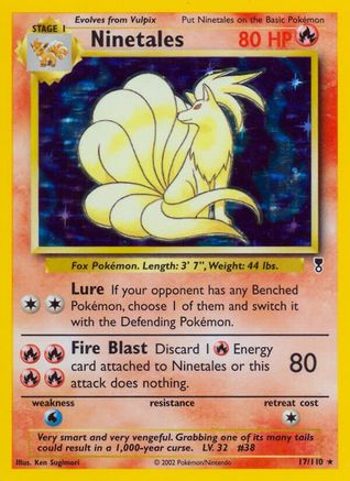 Ninetales (17) Reverse Holofoil - Legendary Collection